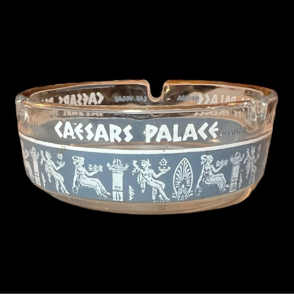 Vintage Caesars Palace Casino 3.5” Glass Ashtray Las Vegas Nevada - Picture 2 of 11